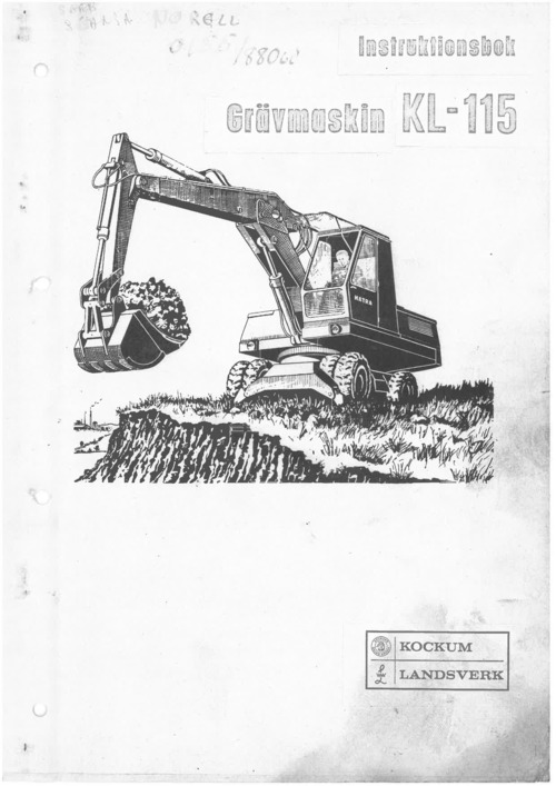 Product picture Kockum Landsverk Hatra KL-115 instruktionsbok