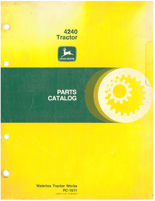 Product picture John Deere 4240 tractor parts manual