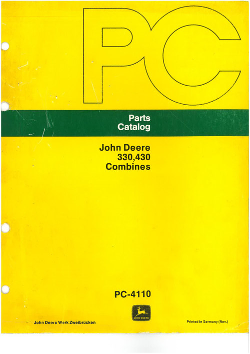Product picture John Deere 330/430 reservdelskatalog/parts catalog