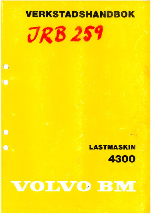 Product picture Volvo BM 4300 verkstadshandbok
