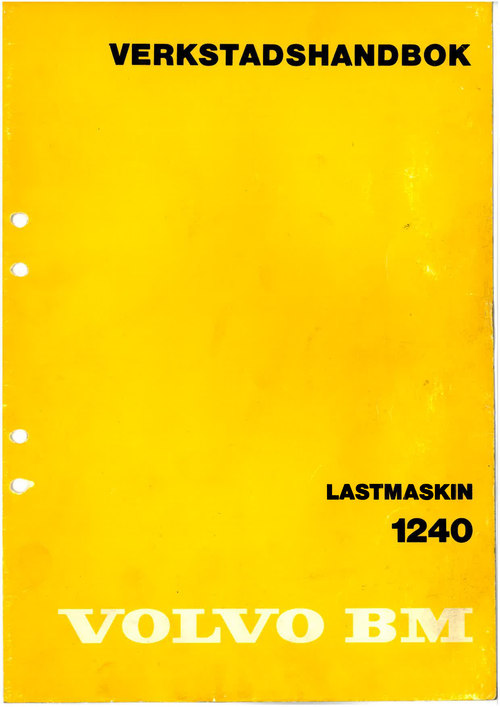 Product picture Volvo BM lastmaskin 1240 verkstadshandbok