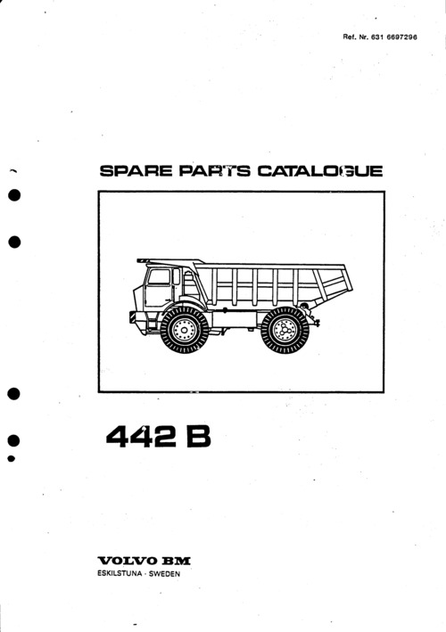 Product picture Volvo BM 442B/K442B reservdelskatalog/parts manual